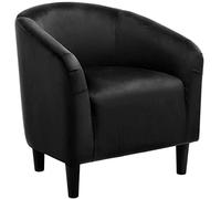 ZHCHAO Chaise de Salon rembourrée en Similicuir Blanc avec canapé Solo(Argento)