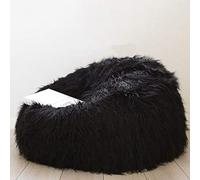 ZHCHAO Coussin en Forme de Larme de Chaise Longue Blanche, Housse Seulement(Svart)