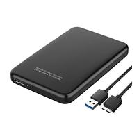 ZHCHAO Disque Dur Externe USB3.0 500 Go 1 to 2 to Lecteur de périphérique de Stockage 7200 TR/Min Disque Dur Mobile HDD 2.5"(Color:Svart,Size:2TB)