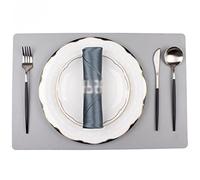 ZHCHAO Ensemble de couverts avec assiettes occidentales pour restaurant, table à manger, assiette, set de table et serviettes