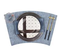 ZHCHAO Ensemble de couverts en forme d'éventail pour la maison, table occidentale, assiette, assiette, set de table à combinaison