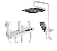 ZHCHAO Ensemble de douche de douche, salle de bain à température constante domestique, douche douche, buse pressurisée (couleur : argento, taille : gris clair)