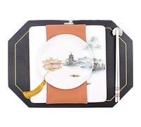 ZHCHAO Ensemble de vaisselle avec motif paysage