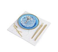 ZHCHAO Ensemble de vaisselle en céramique pour décoration de table, set de table, set de table, serviette, boucle