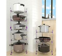 ZHCHAO Étagère de rangement multifonction en acier inoxydable pour la cuisine de maman (28,5 x 35 cm)