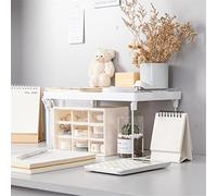 ZHCHAO Étagère de rangement pour placard de cuisine - Économie d'espace - Support décoratif empilable pliable (34,5 x 13,8 x 15 cm)