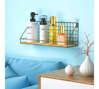 ZHCHAO Étagère de salle de bain, toilettes, cosmétiques, articles de toilette, rangement mural, chambre à coucher, étagère de rangement décorative pour accessoires de salle de bain (D, 45 x 11,5 x 15