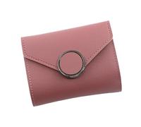 ZHCHAO Généreux Dames Court Trois Fois Portefeuille Carte Bourse Bourse Bourse Bourse Bourse Bourse Bourse(Roze)