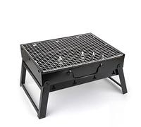 Zhchao Grilles barbecue terrasse en acier inoxydable poêle à charbon de bois extérieur camping pique-nique brûleur accessoires outils (taille : 43 x 29 x 24 cm)