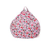 ZHCHAO Imprimé Enfants Pouf Housse de Chaise Pas de Remplissage Paresseux Pouf canapé bouffée bouffée Sillon canapé-lit Chambre Salon(Argento)