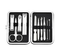 Zhchao Lot de 10 ciseaux à ongles portables en acier inoxydable
