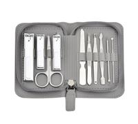 Zhchao Lot de 10 ciseaux à ongles portables en acier inoxydable pour manucure et manucure