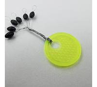 ZHCHAO Lot de 60 flotteurs ovales en caoutchouc pour pêche à la carpe de mer, flotteur ovale en caoutchouc noir (taille : M)