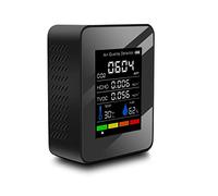ZHCHAO Moniteur d'air Détecteur de dioxyde de carbone Serre Entrepôt Qualité de l'air Température Humidité Mesure Rapide (Couleur : D, Taille : Gris clair)