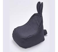 ZHCHAO Nouveau Nordique rayé Mignon Oreilles de Lapin Enfants canapé Paresseux canapé Tabouret Loisirs Pouf Amovible et Lavable(Svart)