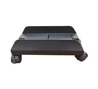 ZHCHAO Ordinateur de Tour de Tour d'ordinateur Ajustable Mobile CPU Chariot de Bois avec Verrouillage de freinage Stand for PC Cas d'ordinateur(Svart)