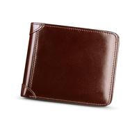 ZHCHAO Pince à Billets Courte Multi-Fentes pouvant accueillir Un Portefeuille de Changement de Fente for Carte for Brosse(Brown)