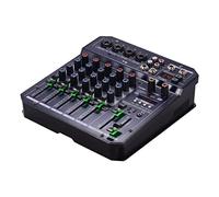 ZHCHAO Portable 6-Channel Sound Card Mixing Console Audio Mixer Built-in 16 DSP 48V Phantom Power Support BT Connection MP3