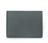 ZHCHAO Portefeuille à Fermeture éclair Multi-Fentes, Couche supérieure en Cuir de Vache, Pince à Billets Courte, Sac for Cartes