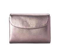 ZHCHAO Portefeuille Court en Cuir véritable, Petit Portefeuille Brillant for Femmes, Sac à Cartes Portefeuille zéro en Cuir de Vache à Couche supérieure for Femmes(Brown)