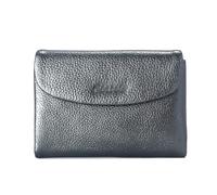 ZHCHAO Portefeuille Court en Cuir véritable, Petit Portefeuille Brillant for Femmes, Sac à Cartes Portefeuille zéro en Cuir de Vache à Couche supérieure for Femmes(Silver)