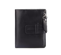 ZHCHAO Portefeuille Court for, Capote, Vintage, Multi-Cartes, Long Porte-Monnaie, Clip(Svart)