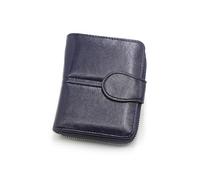 ZHCHAO Portefeuille Court for Femmes, Design Multi-capacité, Sac for Cartes, Fermeture éclair Courte(Kl-Bleu)