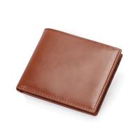 ZHCHAO Portefeuille en Cuir Crazy Horse for, Couche supérieure, Pince à Billets Vintage, Sac à Cartes Court(Brown)