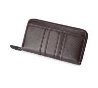 ZHCHAO Portefeuille for, Couche de tête de Brosse, Sac Long, Sac for Cartes Multi-Fentes, Sac for téléphone Portable, Sac de Maintien(Brown)
