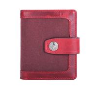ZHCHAO Portefeuille for et Femmes, Version d'épissure Courte for étudiants, Porte-Monnaie Multifonction, permis de Conduire(Rosso)