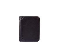 ZHCHAO Portefeuille Vintage for d'affaires, Sac Multi-Cartes Court, Porte-Monnaie Multifonction, Clip de Portefeuille(Svart)