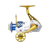 Zhchao Roue de pêche 15 axes en métal Roue en acier inoxydable Roue de ligne de pêche Roue de canne à pêche Roue de canne à pêche