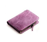 ZHCHAO Sac à Cartes Multi-capacité for et Femmes, Sac Porte-Cartes Vintage à Plusieurs Fentes avec Fermeture éclair