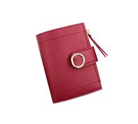 ZHCHAO Sac à Main Court zippé for Femme, Sac de Maintien for Carte de crédit, Sac for Carte d'identité, Sac Court for Femme(Rosso)
