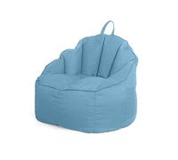 ZHCHAO Sac de Rangement Pouf Chaise Housse de canapé Grand Pouf for Jouets Stockage canapé Confortable(Argento)