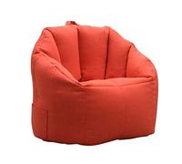 ZHCHAO Salon sans Remplissage Lavable Chambre à Coucher en Tissu Doux Fermeture à glissière Housse de Sac de Haricots avec poignée Salle de Jeux Facile à Nettoyer(Oranje)