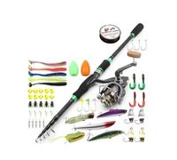 ZHCHAO Shrink Road Sub Rod Set Straight Handle Road Sub Spinning Wheel Road Sub Bait Combinaison Équipement de pêche (taille : D)