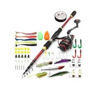 ZHCHAO Shrink Road Sub Rod Set Straight Handle Road Sub Spinning Wheel Road Sub Bait Combinaison Équipement de pêche (Taille : A_2,1 m)