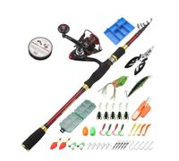 ZHCHAO Shrink Road Sub Rod Set Straight Handle Road Sub Spinning Wheel Road Sub Bait Combinaison Équipement de pêche (taille : D)