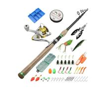 ZHCHAO Shrink Road Sub Rod Spinning Wheel Fishing Gear Carbon Wood Handle Fishing Rod Throwing Rod (Taille : A_2.7m)