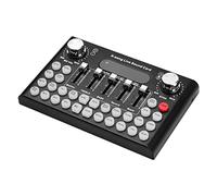 ZHCHAO Smartphone Computer Live Sound Card Changeur Vocal Device Mélangeur Audio Intégré Multiples Effets sonores for l'enregistrement