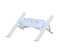 ZHCHAO Support de dissipateur de Chaleur for Ordinateur Portable, Support Silencieux de Ventilateur de Refroidissement réglable en Alliage d'aluminium à Base surélevée de Bureau