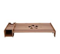 ZHCHAO Support de Moniteur d'ordinateur en Bois Riser étagère de Rangement de Bureau Support d'ordinateur Portable Organisateur Support de Moniteur pour Fournitures de Bureau à Domicile