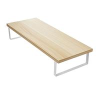 ZHCHAO Support de Moniteur TV Moniteur d'ordinateur Riser Table Stand Set Desktop Laptop Screen Shelf Organizer Rack Home Office Lapdesk(Beige,Independent Stand)