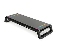 ZHCHAO Support de Moniteur Universel Riser Support RGB avec 4 Supports de Support d'organisateur de Bureau de Charge USB2.0 pour Ordinateur Portable(Svart)
