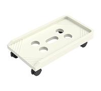 ZHCHAO Support De Tour D'ordinateur Mobile PC Floor 4 roulettes Roulantes sous Le Bureau CPU Cart Case(Argento)