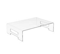 ZHCHAO Support d'ordinateur Portable de Bureau Multifonctionnel support d'écran de Bureau en Acrylique Transparent antidérapant avec côté