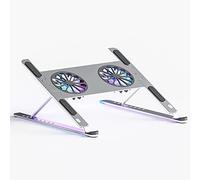 ZHCHAO Support d'ordinateur Portable réglable en Aluminium for Tablette Support Notebook Refroidissement Pad de Ventilateur de Ventilateur de Portable(D)