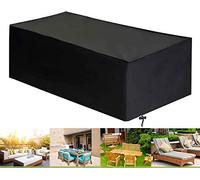 ZHCHL Housse Table De Jardin 210x77x79cm, Housse De Protection Rectangulaire, Housse Mobilier De Jardin Exterieur Imperméable, Housse De Protection Barbecue, pour Meuble Extérieur Jardin