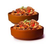 ZHCHSH Qianshaguo Bol Zisha Pierre d'argile pour Cuisson Dolsot Bibimbap Soupe Gamme exclusive Terre non émaillée (Yixing Lot de 2 bols)